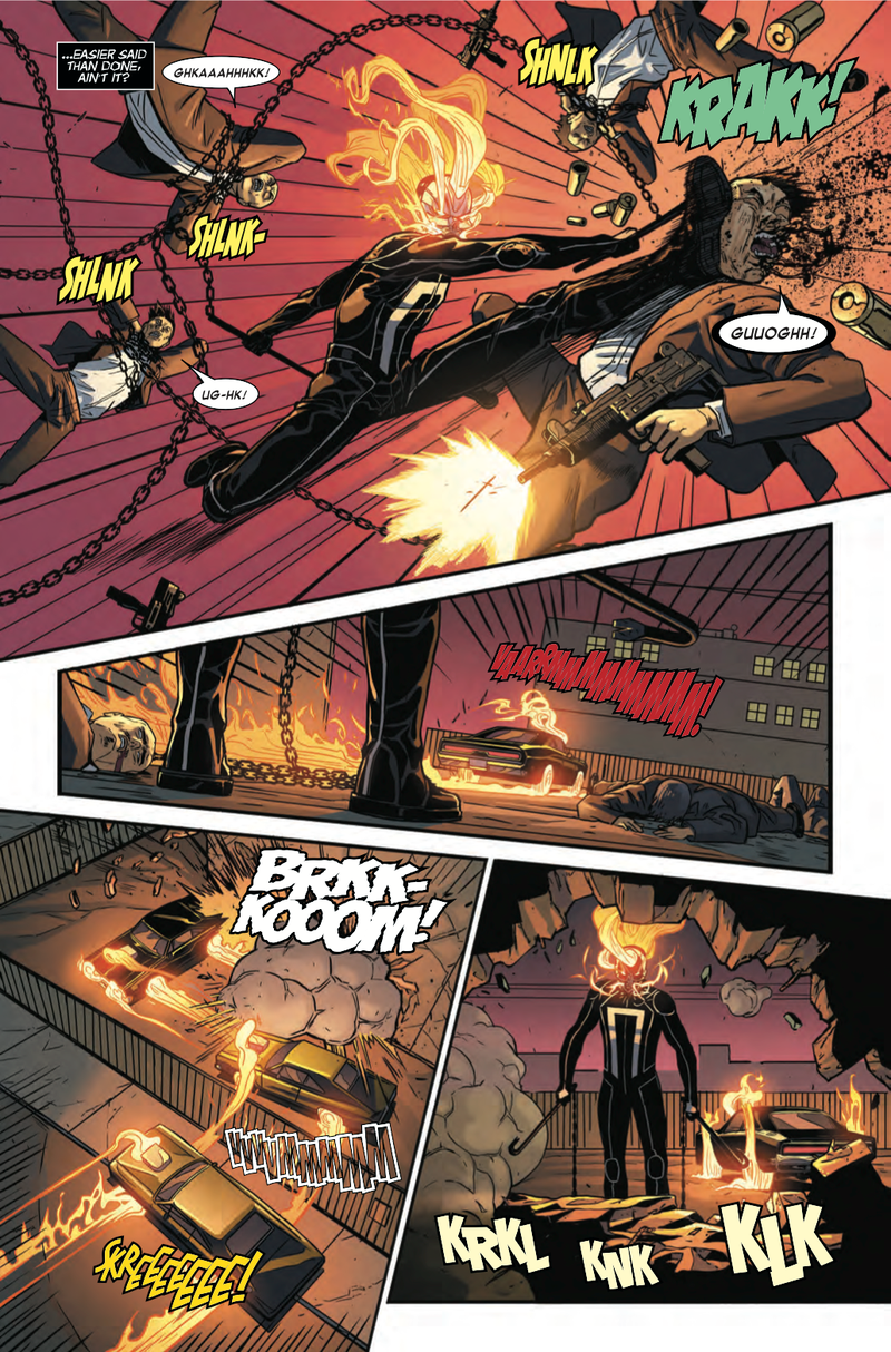 Illustration for article titled Exclusive Marvel preview: All-New Ghost Rider #11 begins a fiery farewell